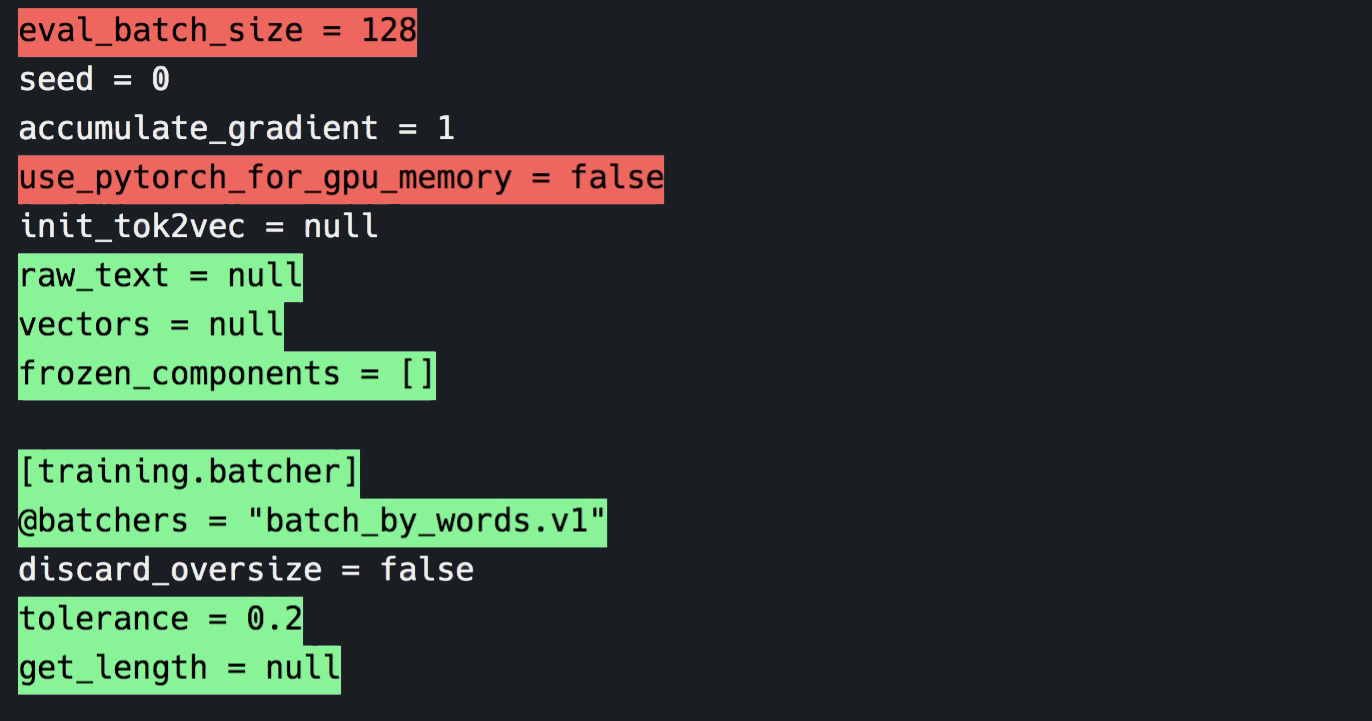 Screenshot of visual diff in terminal